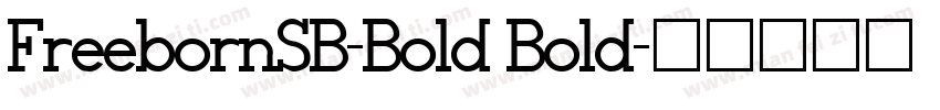 FreebornSB-Bold Bold字体转换